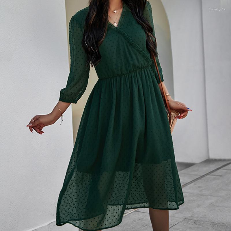 Casual Dresses Woman Dress Spring Long Sleeve Elegant Maxi For Women Vintage Dot Print Vestidos 2022 Female DressCasual, Black
Casual Dresses Woman Dress Spring Long Sleeve Elegant Maxi For Women Vintage Dot Print Vestidos 2022 Female DressCasual, Black