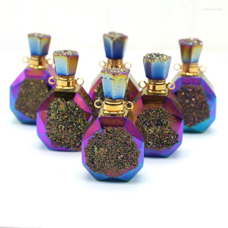 Pendant Necklaces Natural Stone Perfume Bottle Rhombus Plating Essential Oil Diffuser For Jewelry Making DIY Necklace Accessories Gift 1pcPe
Pendant Necklaces Natural Stone Perfume Bottle Rhombus Plating Essential Oil Diffuser For Jewelry Making DIY Necklace Accessories Gift 1pcPe