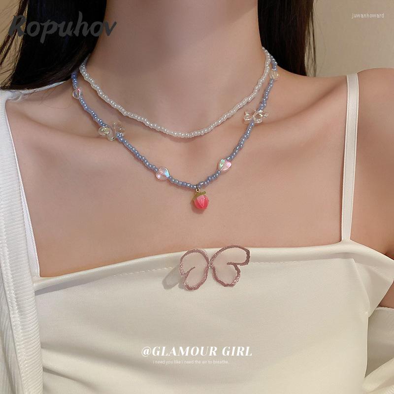 Chains Ropuhov 022 Acrylic Butterfly Strawberry Necklace Set Korea Simple Spring Clavicle Chain Fashion Sweet Ornaments WomanChains
Chains Ropuhov 022 Acrylic Butterfly Strawberry Necklace Set Korea Simple Spring Clavicle Chain Fashion Sweet Ornaments WomanChains
