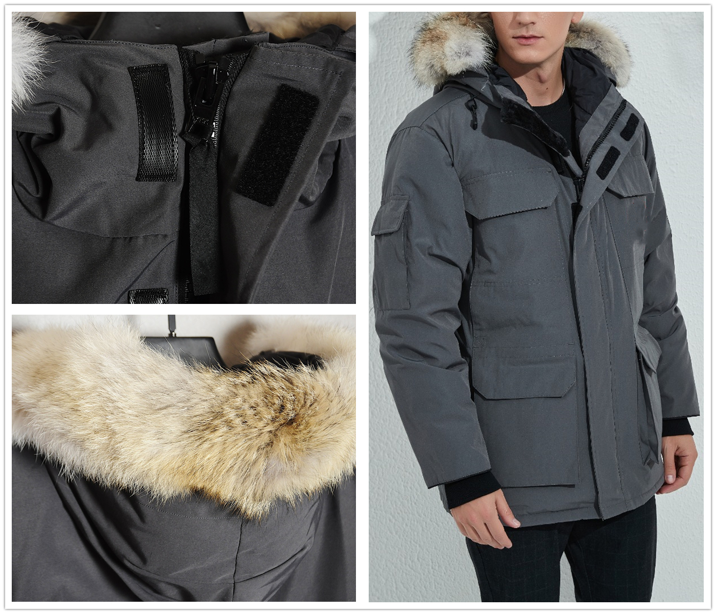 Mens Winter Fashion Designer Down Jacket Real Wolf Fur Hooded Thickening Warm Sports Coat Windproof Waterproof parker coats Men Jackets Sleek Classic Parkas, Photo style and color
Mens Winter Fashion Designer Down Jacket Real Wolf Fur Hooded Thickening Warm Sports Coat Windproof Waterproof parker coats Men Jackets Sleek Classic Parkas, Photo style and color