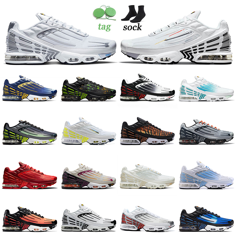 Authentic Tn Plus 3 Mens Women Running Shoes Tuned Silver Blue Multi White Crater Aqua and Volt Neon Green Crimson Red Tiger Yellow Outdoor Sports Sneakers Trainers, A31 39-46
Authentic Tn Plus 3 Mens Women Running Shoes Tuned Silver Blue Multi White Crater Aqua and Volt Neon Green Crimson Red Tiger Yellow Outdoor Sports Sneakers Trainers, A31 39-46