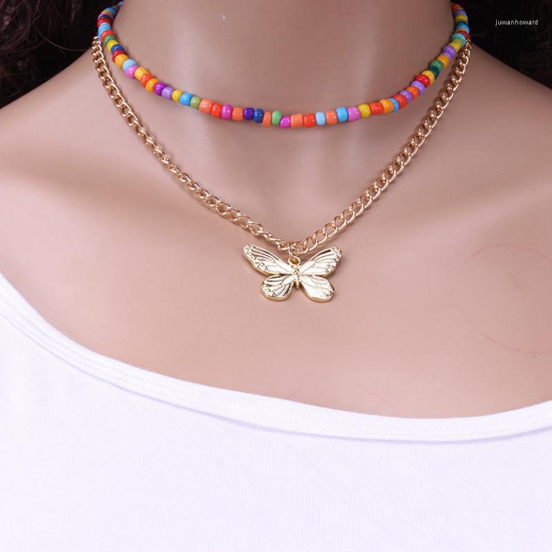 Chokers Necklaces Boho Choker Set Fashion Butterfly Beaded Chain Pendants For Women Multi Layer Jewelry CollarChokers
Chokers Necklaces Boho Choker Set Fashion Butterfly Beaded Chain Pendants For Women Multi Layer Jewelry CollarChokers