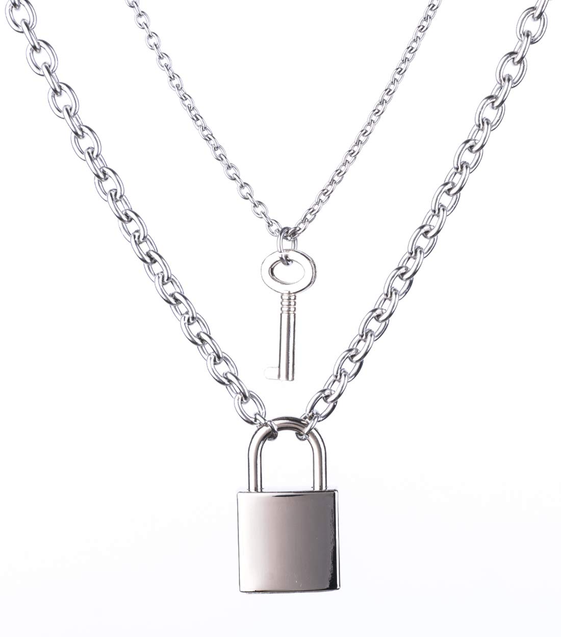 Pendant Necklaces Lock Key Necklace Statement Long Chain Punk Mtilayer Choker For Women Men amgur
Pendant Necklaces Lock Key Necklace Statement Long Chain Punk Mtilayer Choker For Women Men amgur