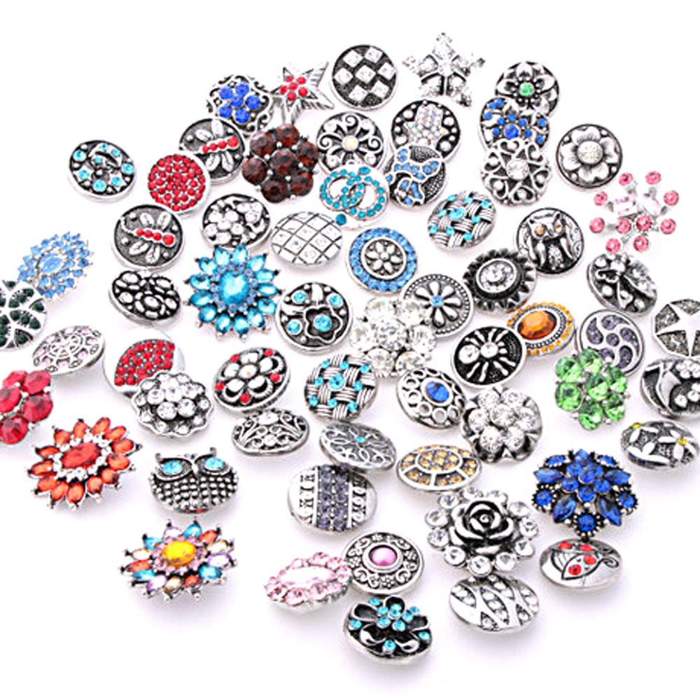Charm Bracelets Mixed Style Rhinestones Snaps Buttons 18mm For Interchangeable Jewelry Making amKlk
Charm Bracelets Mixed Style Rhinestones Snaps Buttons 18mm For Interchangeable Jewelry Making amKlk