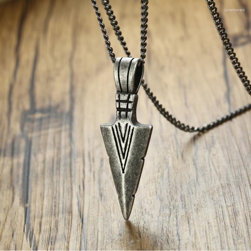 Pendant Necklaces High Quality 316L Stainless Steel Retro Gray Spearhead Arrow Design Necklace Men's JewelryPendant
Pendant Necklaces High Quality 316L Stainless Steel Retro Gray Spearhead Arrow Design Necklace Men's JewelryPendant