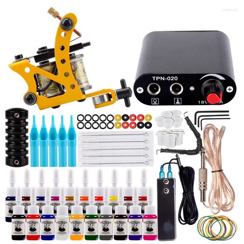 Tattoo Guns Kits Kit Complete Machine Set Power Supply Black Inks Pigment Needles Accessories Body Art Design Tools
Tattoo Guns Kits Kit Complete Machine Set Power Supply Black Inks Pigment Needles Accessories Body Art Design Tools