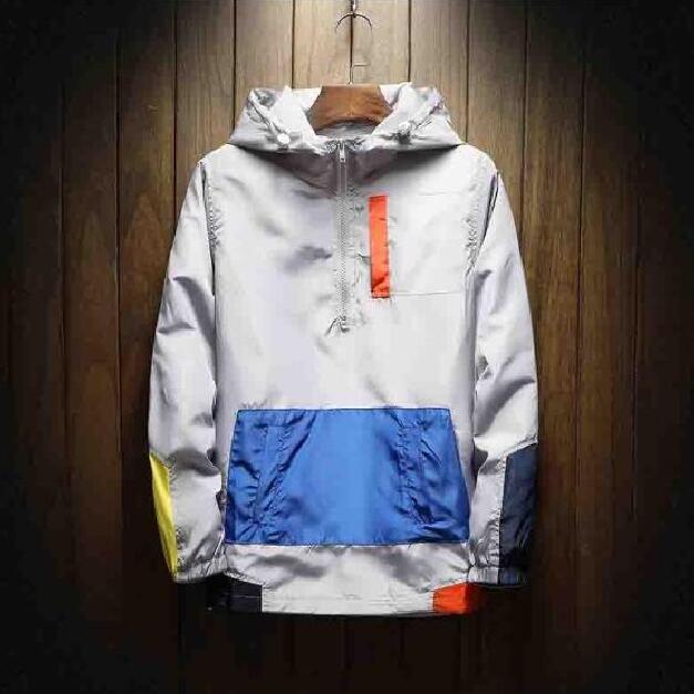 Mens Hooded Jacket Men Spring and Autumn Zipper Jackets Fashion New Jackets Casual Loose Patchwork 4 Colors Size -5XL, Blue
Mens Hooded Jacket Men Spring and Autumn Zipper Jackets Fashion New Jackets Casual Loose Patchwork 4 Colors Size -5XL, Blue