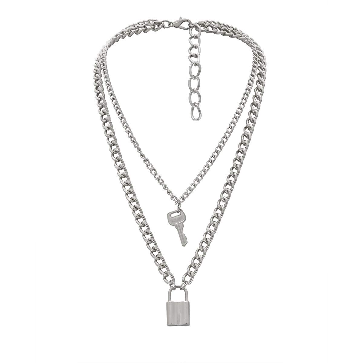 Healthy Necklaces Lock Key Pendant Necklace Statement Simple Rock Punk Hip Hop Mtilayer Chain For Women Girls Men Boys amNsi
Healthy Necklaces Lock Key Pendant Necklace Statement Simple Rock Punk Hip Hop Mtilayer Chain For Women Girls Men Boys amNsi