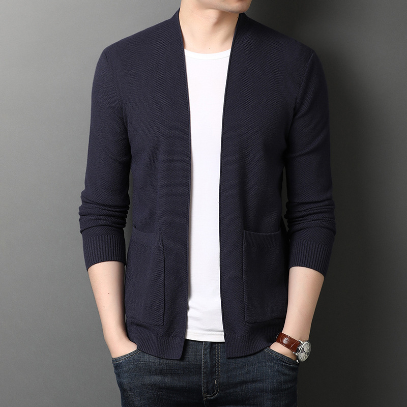 Men's Jackets Autumn 4 Colors Men's Knitted Cardigan Fashion Casual Double Pocket No Buttons Thin Sweater Coat Male Brand Clothes 220826, Dark purple
Men's Jackets Autumn 4 Colors Men's Knitted Cardigan Fashion Casual Double Pocket No Buttons Thin Sweater Coat Male Brand Clothes 220826, Dark purple