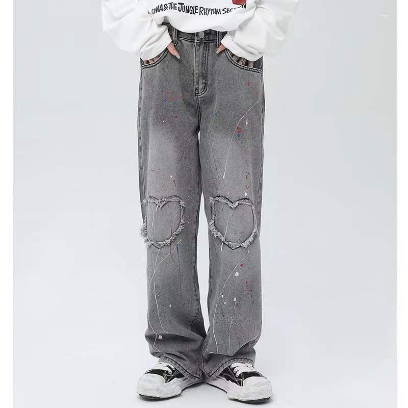 Men' Jeans 2022 Men' Original Streetwear Casual Pants Wash Splash Tie Dyed Love Retro Style Loose Grey Color Trousers Size -2XL
Men' Jeans 2022 Men' Original Streetwear Casual Pants Wash Splash Tie Dyed Love Retro Style Loose Grey Color Trousers Size -2XL