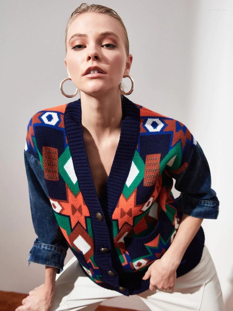 Women' Knits Trendyol Knitwear Cardigan TWOAW21HI0016, Multi color