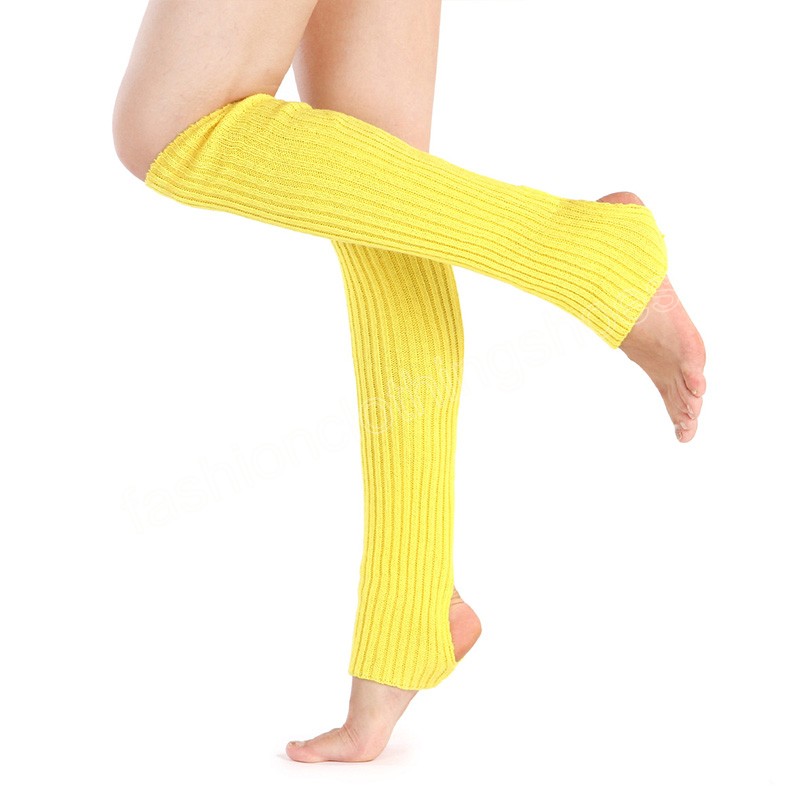 Fashion Woman Socks Fitness Dancing Female Wear Exercising Long Section Knitting Sports Walking Socks Leg Warmers