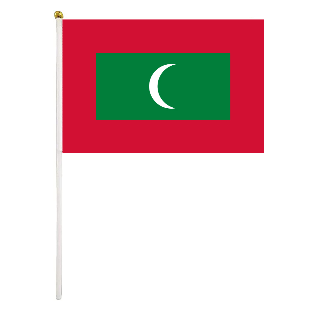 Maldives Hand Waving Flags 14x21 cm Polyester Country Banner With Plastic Flagpoles For Parades Sports Events Festival Celebrations
Maldives Hand Waving Flags 14x21 cm Polyester Country Banner With Plastic Flagpoles For Parades Sports Events Festival Celebrations