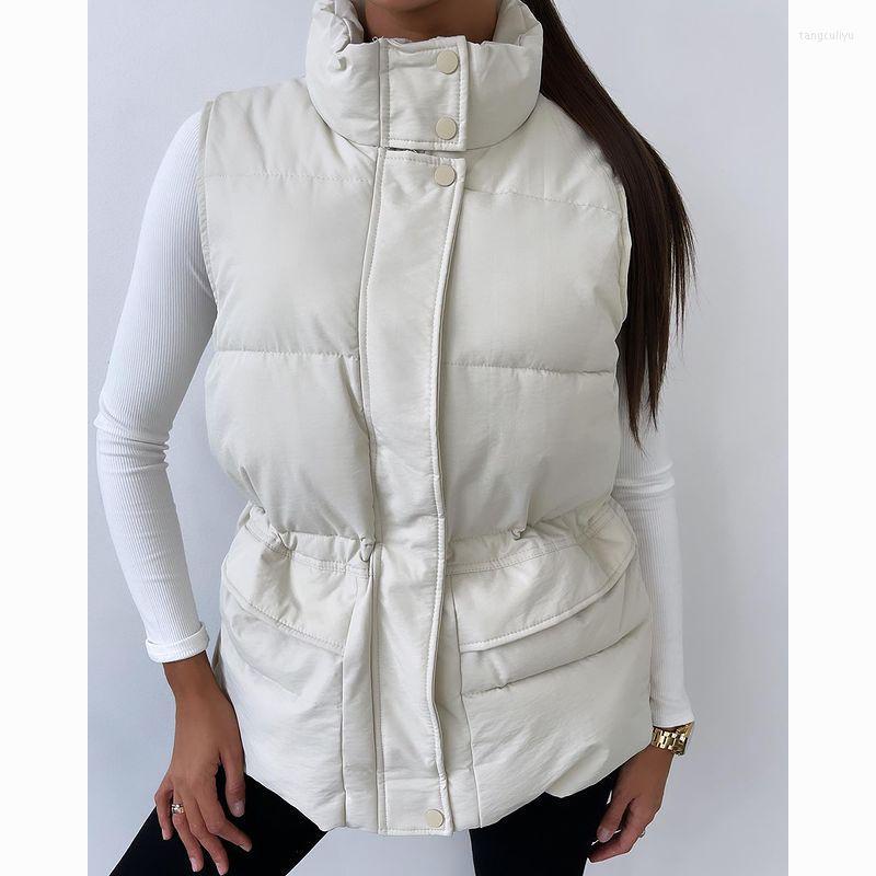Women's Vests Women's Novalya Simple Stand Collar Women Fashion Drawstring Collected Waisted Coats Elegant Cotton Female Ladies, Beige
Women's Vests Women's Novalya Simple Stand Collar Women Fashion Drawstring Collected Waisted Coats Elegant Cotton Female Ladies, Beige
