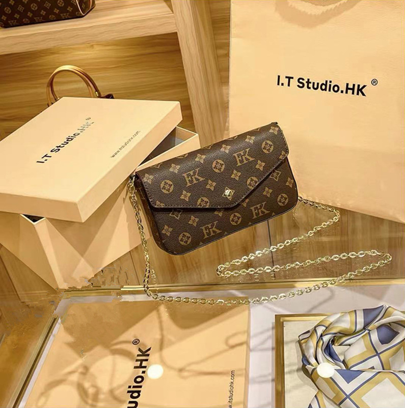 Women Messenger Leather handbag Evening Bag Original box high quality flower checkers date code serial number embossed patterns, Box + dust bag
Women Messenger Leather handbag Evening Bag Original box high quality flower checkers date code serial number embossed patterns, Box + dust bag