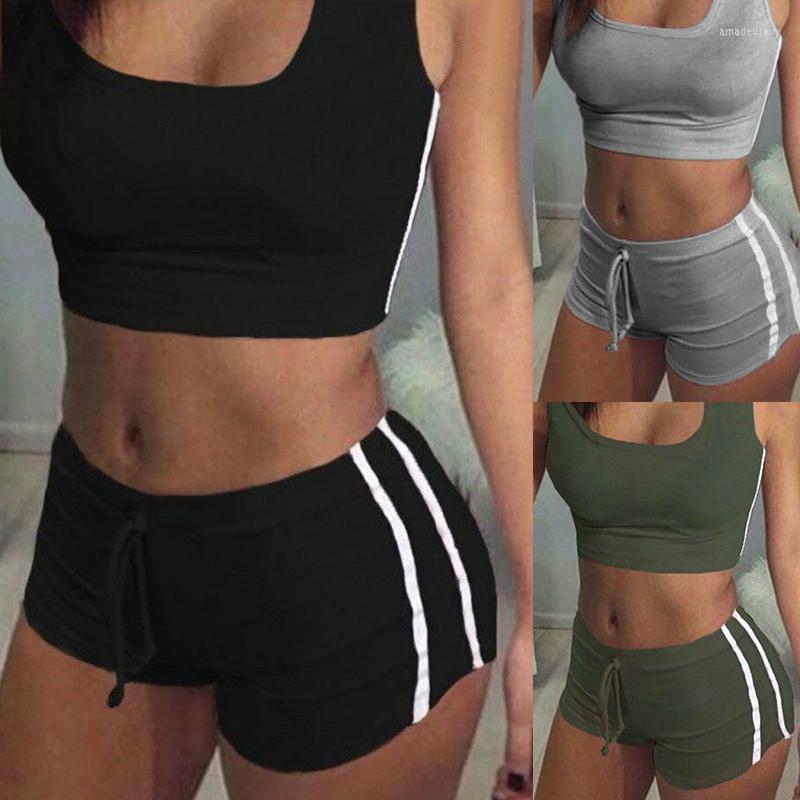 Women' Tracksuits Casual Summer Women Sets Lady Gym Fitness Sport Bra Crop Tank Top Vest Shorts Tracksuit, Black
Women' Tracksuits Casual Summer Women Sets Lady Gym Fitness Sport Bra Crop Tank Top Vest Shorts Tracksuit, Black