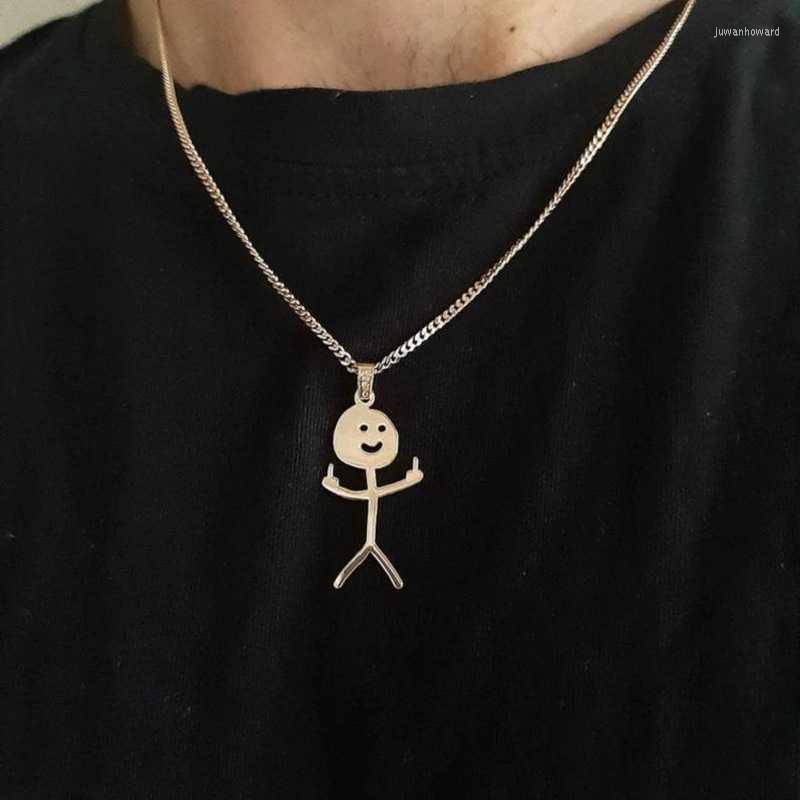 Pendant Necklaces Punk Stainless Steel Clavicle Cute Kazuha Goth Girlfriends Funny Character Doodle Man Necklace Kpop Choker Jewelry Accesso
Pendant Necklaces Punk Stainless Steel Clavicle Cute Kazuha Goth Girlfriends Funny Character Doodle Man Necklace Kpop Choker Jewelry Accesso