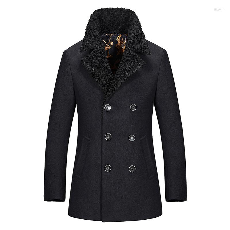 Men's Trench Coats Mens Long Coat 2022 Winter Men Slim Fit Thick Fleece Casual Wool Outwear For Plus Size, Black
Men's Trench Coats Mens Long Coat 2022 Winter Men Slim Fit Thick Fleece Casual Wool Outwear For Plus Size, Black