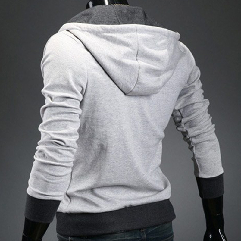 Men's Jackets Mens Plus Size Sweatshirt Jackets Autumn Casual Fleece Coats Solid Color Mens Sportswear Stand Collar Sliming Jackets 220826