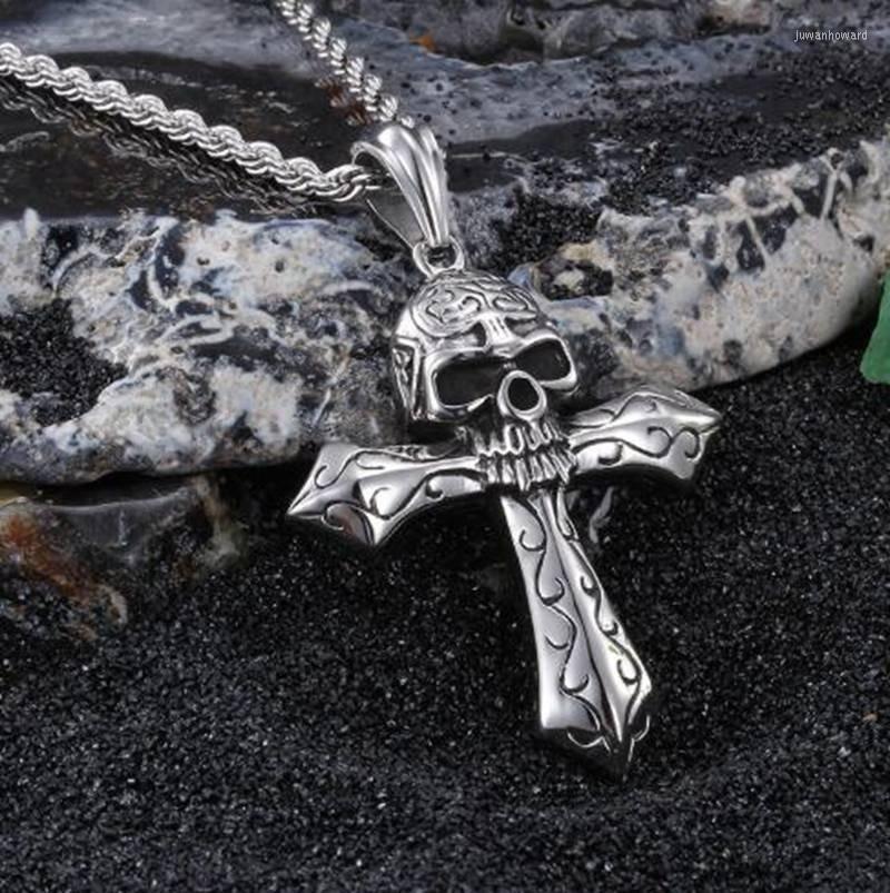 Pendant Necklaces Gothic Skull Cross Necklace Men's Hip Hop Rock Punk Rider Jewelry GiftPendant
Pendant Necklaces Gothic Skull Cross Necklace Men's Hip Hop Rock Punk Rider Jewelry GiftPendant