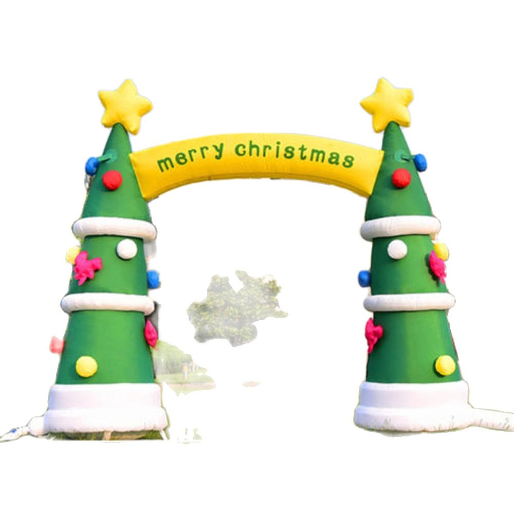 4mW Christmas decoration inflatable arch Christmas tree archway with blower included for sale
