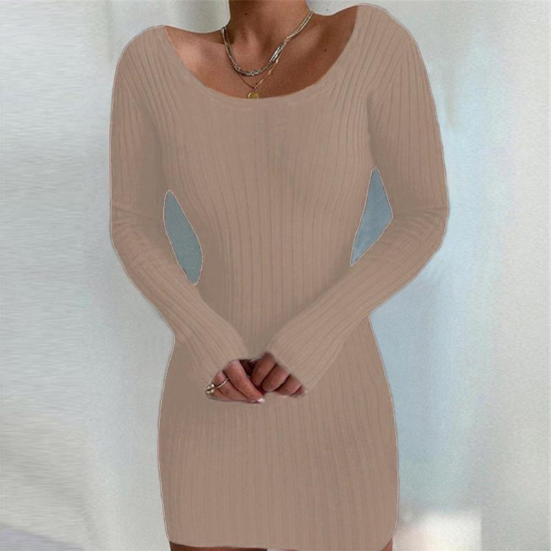 Casual Dresses Women' Autumn And Winter Long Sleeve Round Neck Knitted Sweater Slim Solid Color PulloverElegant Button Ruched Bandage, Khaki
Casual Dresses Women' Autumn And Winter Long Sleeve Round Neck Knitted Sweater Slim Solid Color PulloverElegant Button Ruched Bandage, Khaki