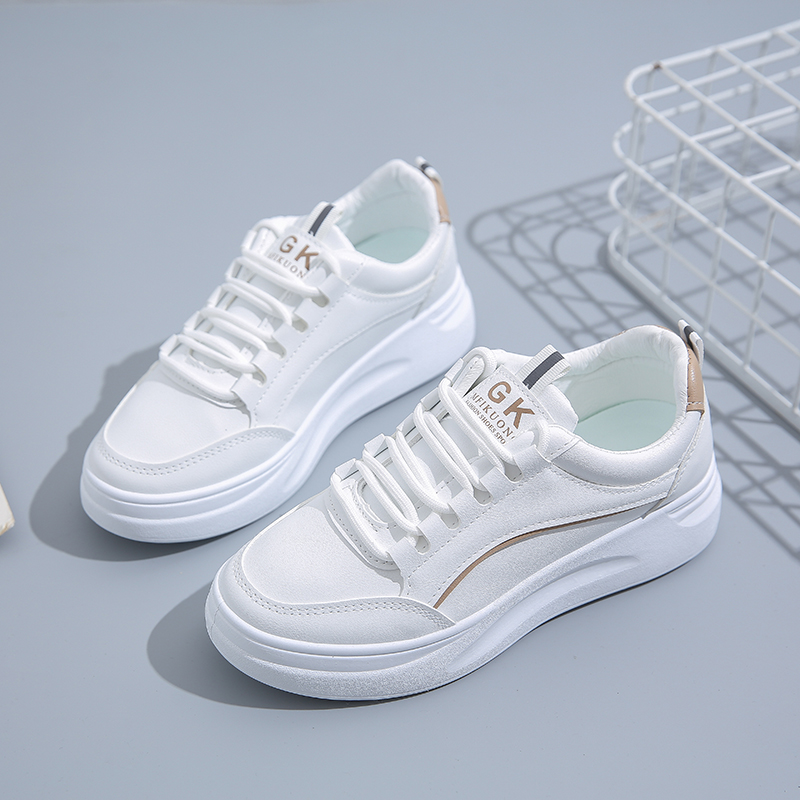 high quality Fashionable and versatile casual white shoes size 35-40, Blue