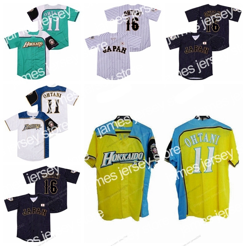Baseball Jerseys Japan #16 Shohei Ohtani #11 Men's Baseball Jersey Hokkaido Nippon Ham Fighters Pinstripe Cool Base All Stitched White Black Green Jerseys, 16#black
Baseball Jerseys Japan #16 Shohei Ohtani #11 Men's Baseball Jersey Hokkaido Nippon Ham Fighters Pinstripe Cool Base All Stitched White Black Green Jerseys, 16#black