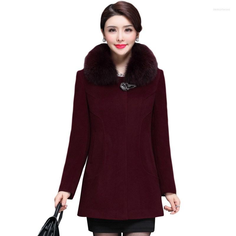 Women's Fur European Genuine Blended Wool Coat Collar Winter Women Warm Outwear Overcoat LF21021MQWomen's & Faux, Navy
Women's Fur European Genuine Blended Wool Coat Collar Winter Women Warm Outwear Overcoat LF21021MQWomen's & Faux, Navy