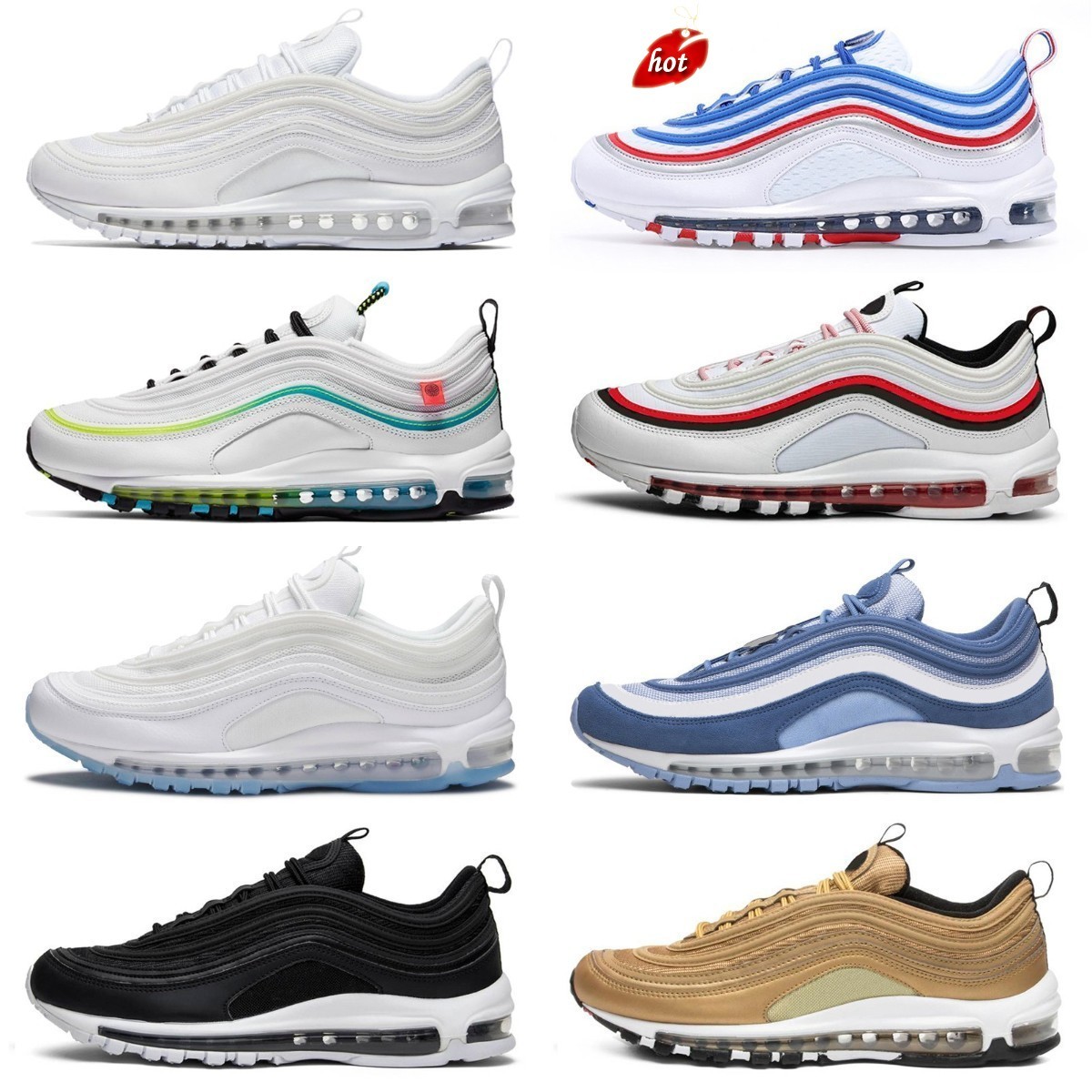 Sandals 2023 Classic 97 Sean Wotherspoon 97s Mens Casual Sports Shoes Vapores Triple White Black Golf NRG Lucky And Good MSCHF X INRI Jesus, Sent with shoebox
Sandals 2023 Classic 97 Sean Wotherspoon 97s Mens Casual Sports Shoes Vapores Triple White Black Golf NRG Lucky And Good MSCHF X INRI Jesus, Sent with shoebox