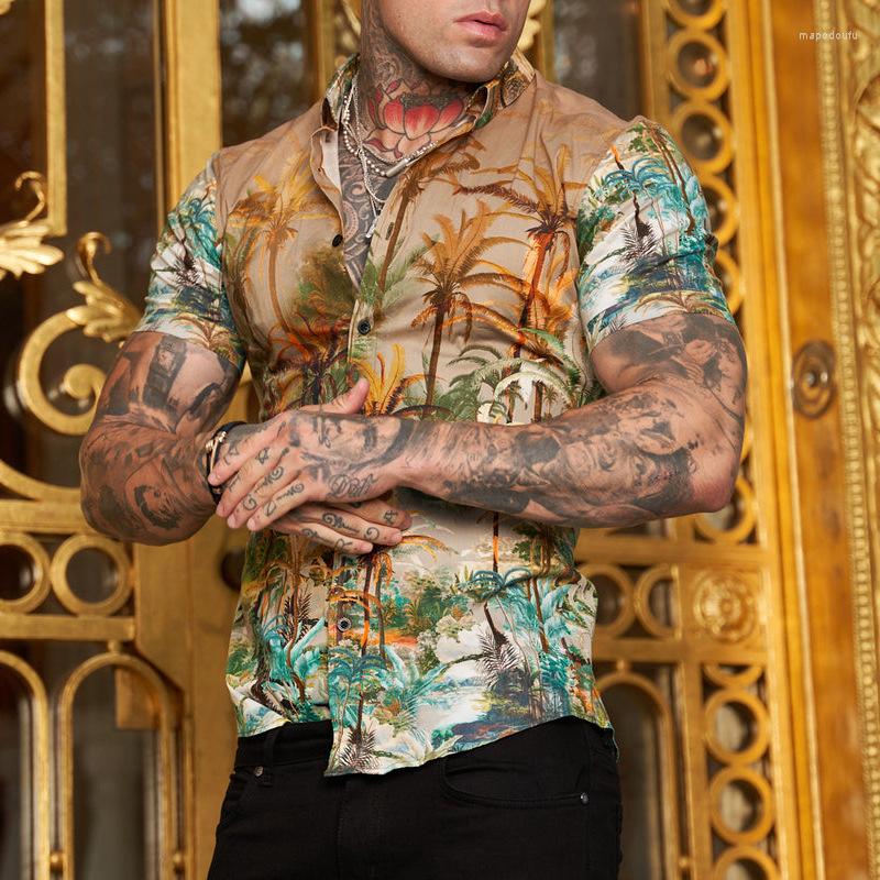 Men's Casual Shirts Men Slim Fit Print Party Club Shirt Fashio Brand Printed Spring And Autumn Fashion Trend Shor Sleeve, C8
Men's Casual Shirts Men Slim Fit Print Party Club Shirt Fashio Brand Printed Spring And Autumn Fashion Trend Shor Sleeve, C8