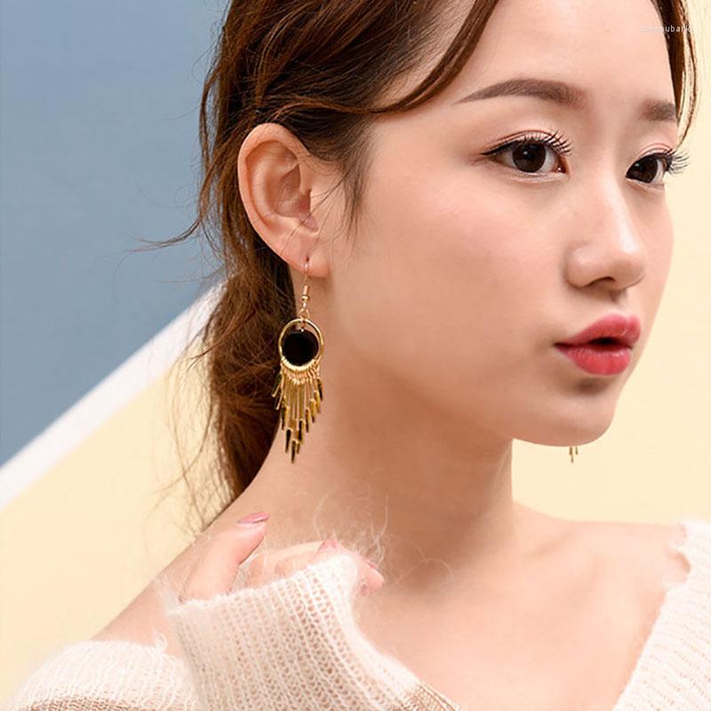 Hoop Earrings & Huggie Fashion Earring Silver For Woman Korean Version Of The Black Tassel Jewelry HookHoop
Hoop Earrings & Huggie Fashion Earring Silver For Woman Korean Version Of The Black Tassel Jewelry HookHoop
