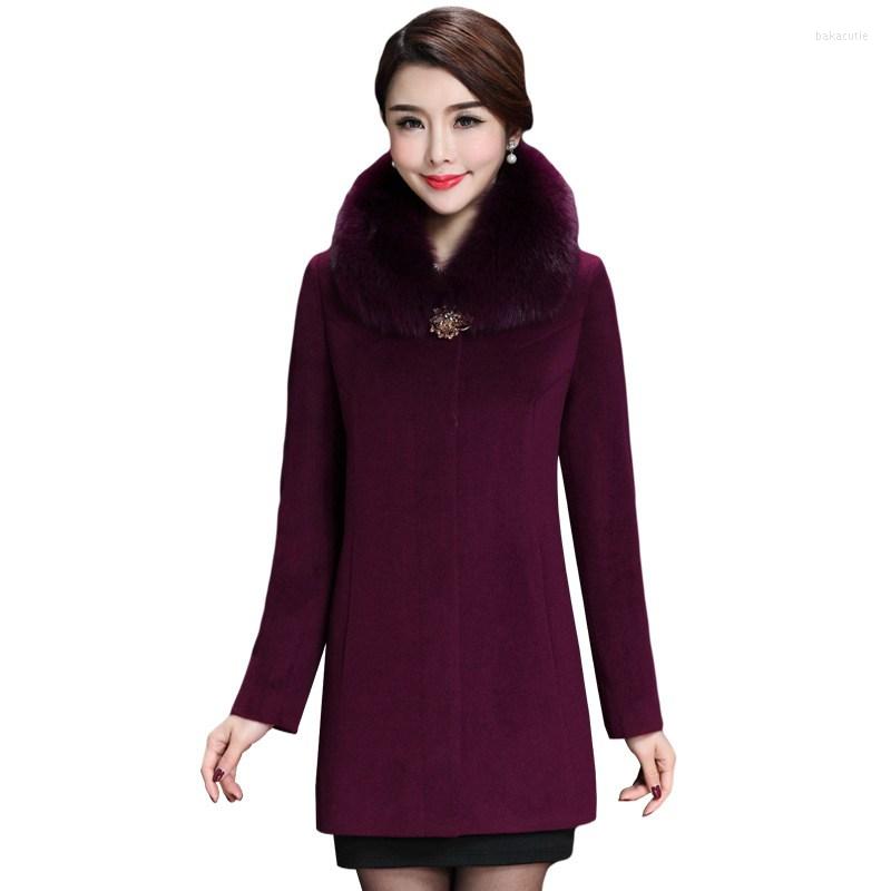 Women's Fur Genuine Blended Wool Coat Collar Winter Women Warm Outwear Overcoat LF21015MQWomen's & Faux, Purple
Women's Fur Genuine Blended Wool Coat Collar Winter Women Warm Outwear Overcoat LF21015MQWomen's & Faux, Purple