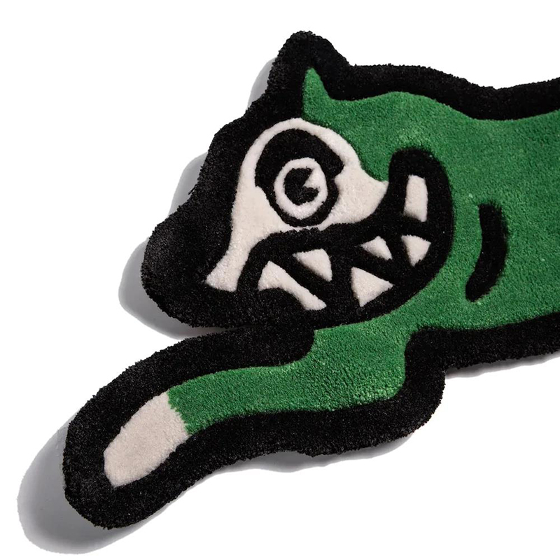 Home Furnishings Artistic Carpet BBC Running Dog Shape Rug Hypebeast Collection Parlor Bedroom Playroom Handtufted Trending Floor Mat Supplier