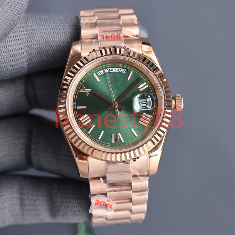 week Men's watches 41mm automatic mechanical time Wristwatches stainless steel strap ST9 folding buckle calendar sapphire mirror waterproof With box watch gift hjd