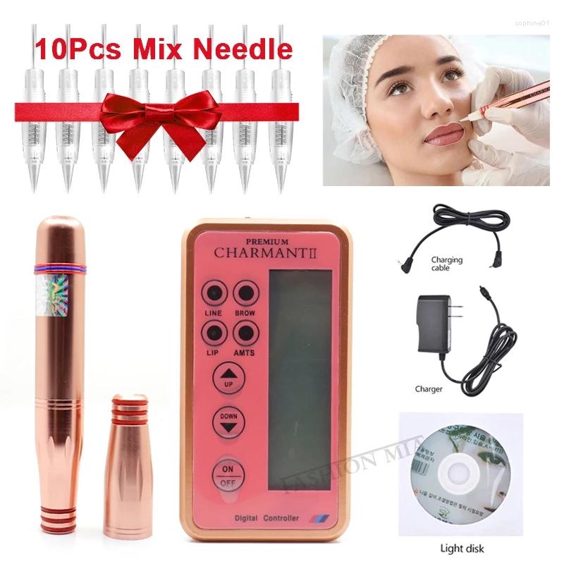 Tattoo Machine Charmant Kit Professional Digital Rotary Pen With 8mm Cartridge Needle For Permanent Makeup Eyebrow
Tattoo Machine Charmant Kit Professional Digital Rotary Pen With 8mm Cartridge Needle For Permanent Makeup Eyebrow