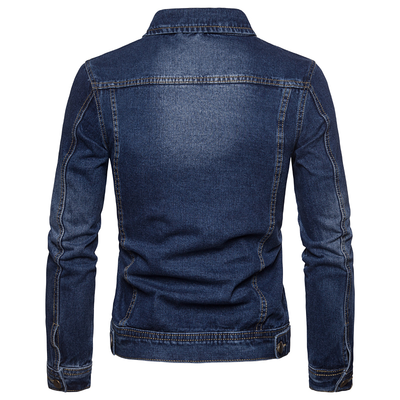 Men's Jackets Spring Autumn Men Denim Jackets Casual Solid Color Lapel Single Breasted Jeans Jacket Men Slim Fit Cotton Outwear Jackets 5xl-M 220