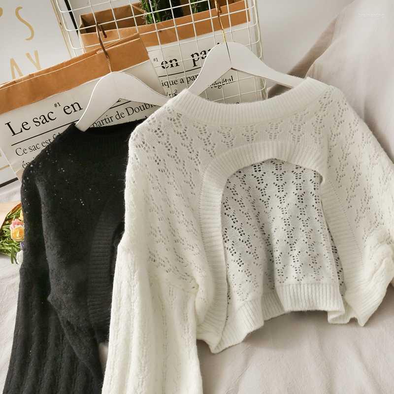 Women's Sweaters Sweater Woman Autumn 2022 Hollow Short Knit Round Neck Comfortable Fashion Long-sleeved Versatile SweaterWomen's, Black
Women's Sweaters Sweater Woman Autumn 2022 Hollow Short Knit Round Neck Comfortable Fashion Long-sleeved Versatile SweaterWomen's, Black