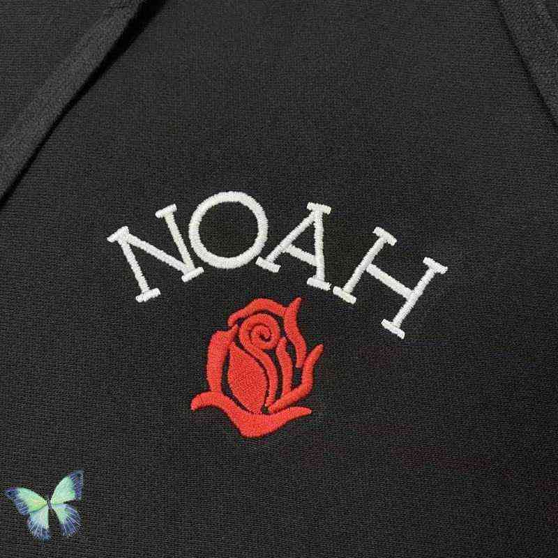 Men's Hoodies Sweatshirts NOAH Rose Embroidered Hoodie Sweatshirt Oversize Men Women Hooded Sweatshirts T220825