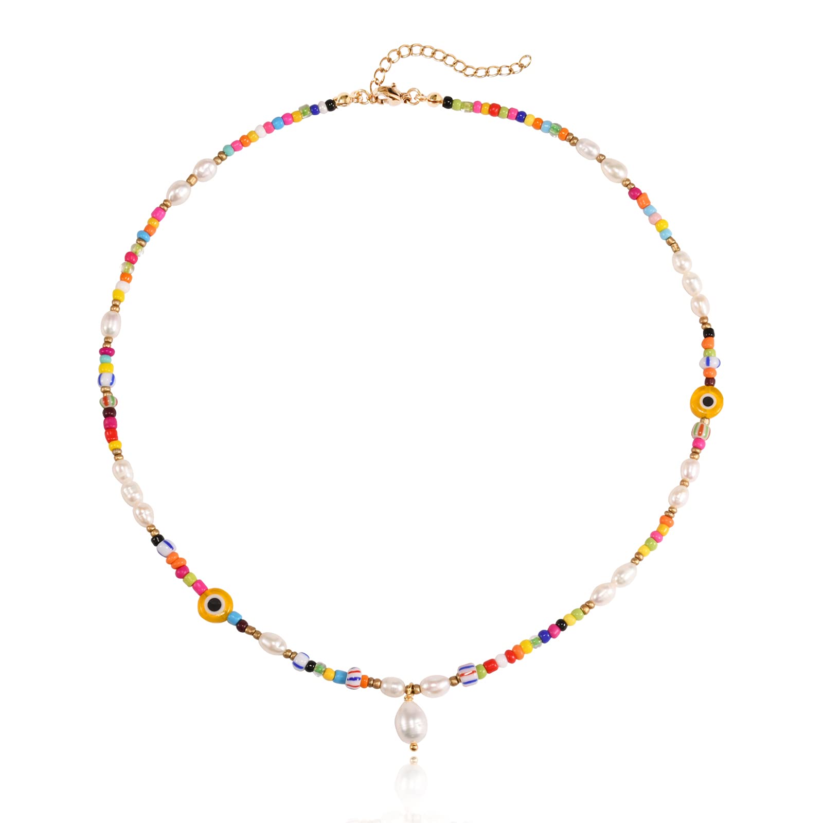 Necklace Beaded Necklaces Colorf For Women Freshwater Pearl Choker Evil Eye Teen Girls Stainless Steel 18k Gold Plated Y2k Trendy Boho amzSm
Necklace Beaded Necklaces Colorf For Women Freshwater Pearl Choker Evil Eye Teen Girls Stainless Steel 18k Gold Plated Y2k Trendy Boho amzSm