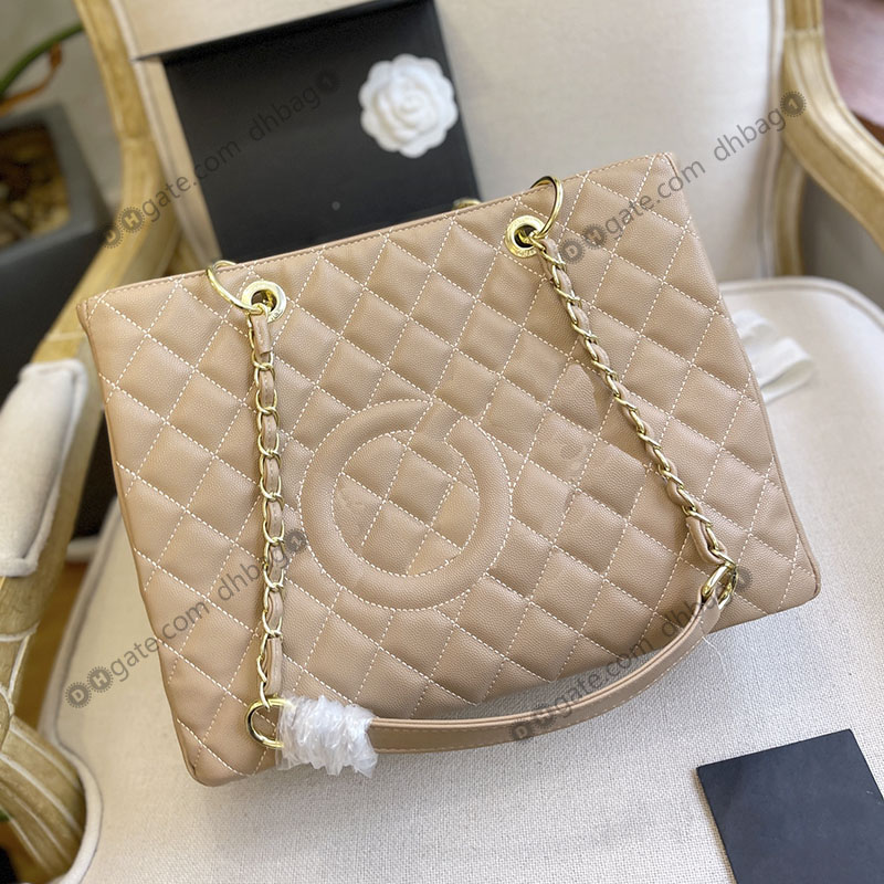 34c High Capacity Shopping Tote Bag GST Khaki Grained Caviar French Designer Bag Gold-Tone Metal Chain Letter Badge Embroidery Multi Pochette Classic Handbags Women
34c High Capacity Shopping Tote Bag GST Khaki Grained Caviar French Designer Bag Gold-Tone Metal Chain Letter Badge Embroidery Multi Pochette Classic Handbags Women