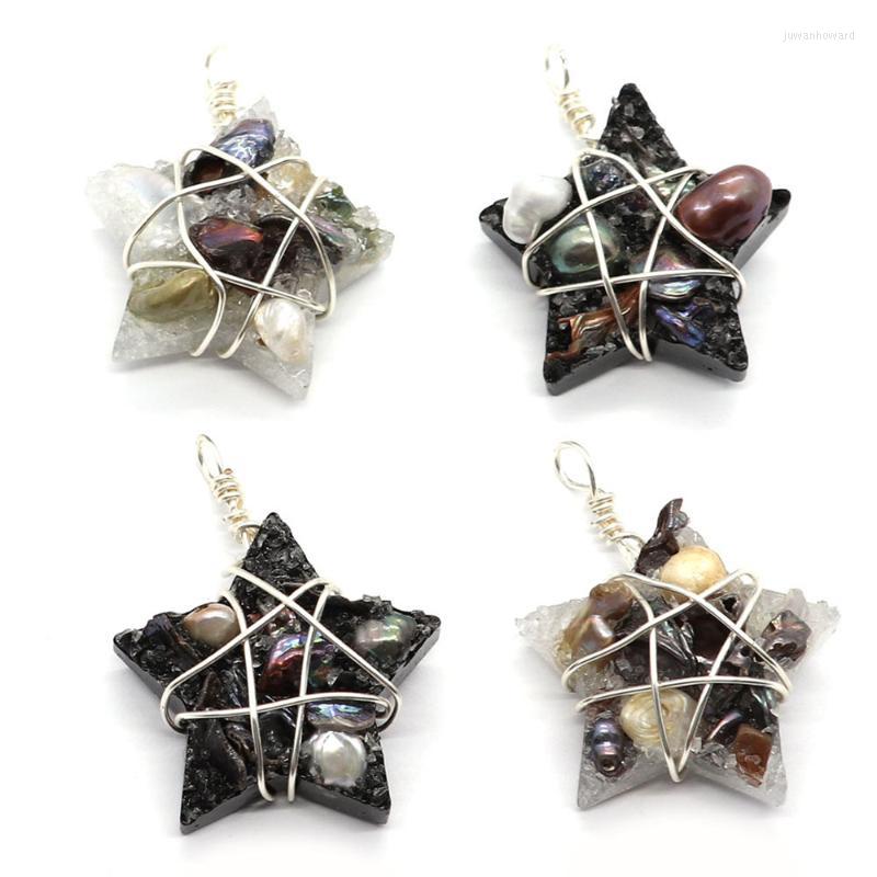 Pendant Necklaces High Quality Natural Freshwater Pearl Pentagram Resin Semi Precious Stone Jewelry Making DIY Necklace MakingPendant
Pendant Necklaces High Quality Natural Freshwater Pearl Pentagram Resin Semi Precious Stone Jewelry Making DIY Necklace MakingPendant