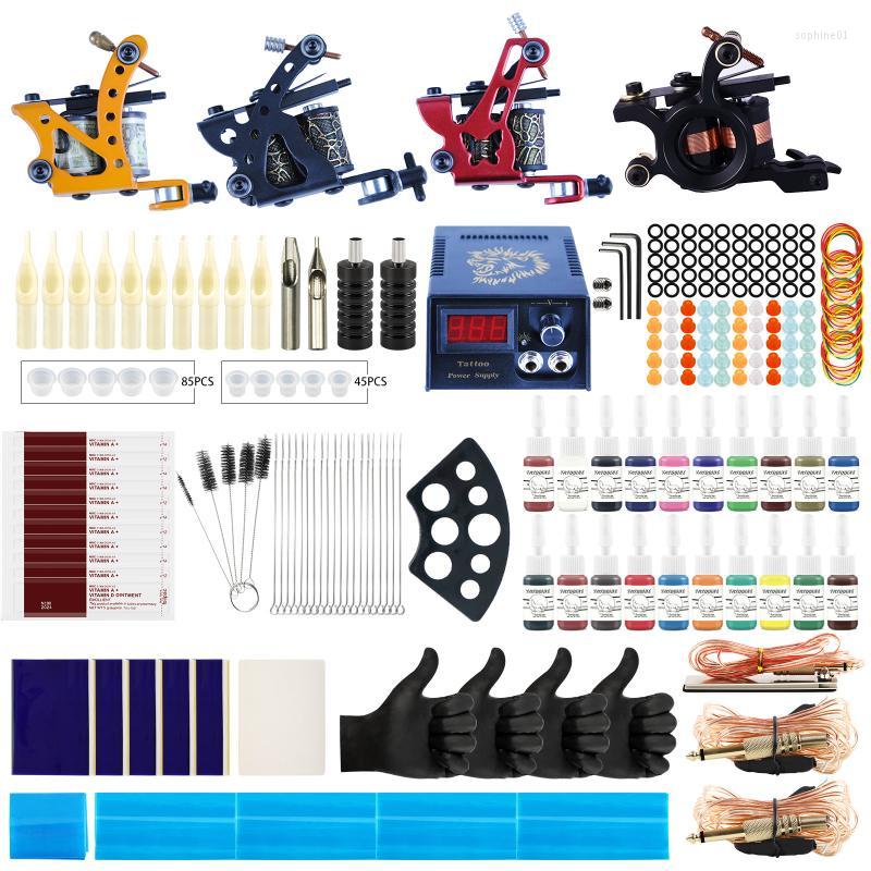 Tattoo Guns Kits Machines Kit Gun With Inks Power Supply Grips Complete Set Accessories Supplies Body Art Tools
Tattoo Guns Kits Machines Kit Gun With Inks Power Supply Grips Complete Set Accessories Supplies Body Art Tools