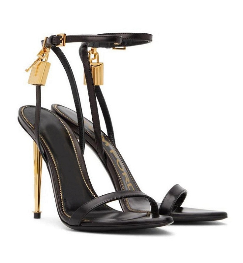 Luxury Design Tomfords Padlock Pointy Naked Sandals Shoes Women Lock-and-key High Stiletto Heels Lady Gladiator Sandalias Party Wedding Bridal EU35-43, 15
Luxury Design Tomfords Padlock Pointy Naked Sandals Shoes Women Lock-and-key High Stiletto Heels Lady Gladiator Sandalias Party Wedding Bridal EU35-43, 15