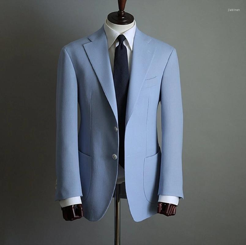 Men's Suits Fashion Light Sky Blue Men 2 Pcs Jacket Pant Wedding Tuxedos Terno Masculino Groom Prom Slim Fit Blazer Custom Made, Black
Men's Suits Fashion Light Sky Blue Men 2 Pcs Jacket Pant Wedding Tuxedos Terno Masculino Groom Prom Slim Fit Blazer Custom Made, Black