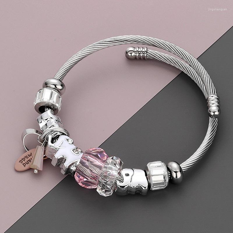 Bangle RAVIMOUR DIY Bracelets Bangles Women Jewelry Fashion Elephant Femme Acrylic Bead Steel Chain Pulseiras Bijoux 2022
Bangle RAVIMOUR DIY Bracelets Bangles Women Jewelry Fashion Elephant Femme Acrylic Bead Steel Chain Pulseiras Bijoux 2022