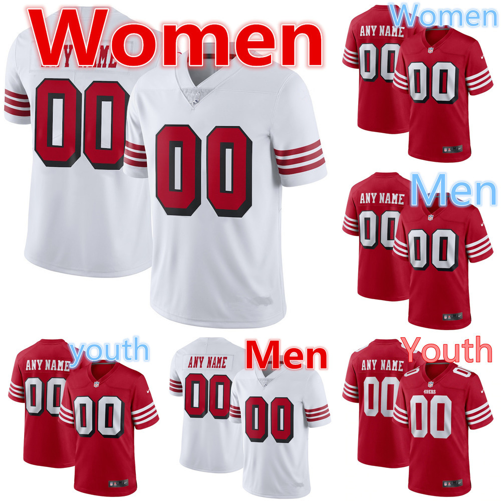 Men women Youths Jersey San Francisco''49ers''5 Trey Lance 85 George Kittle 97 Nick Bosa 23 Christian McCaffrey 19 Deebo Samuel Football Jerseys, Color
Men women Youths Jersey San Francisco''49ers''5 Trey Lance 85 George Kittle 97 Nick Bosa 23 Christian McCaffrey 19 Deebo Samuel Football Jerseys, Color