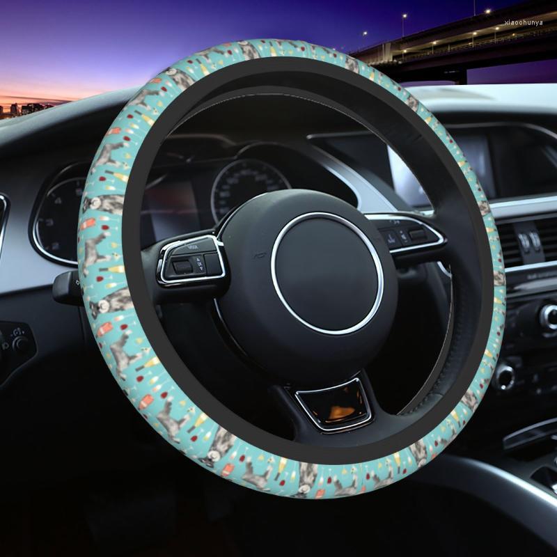 Steering Wheel Covers 37-38 Car Cover Schnauzer Dog Wine Anti-slip Vino Auto Decoration Suitable Accessories
Steering Wheel Covers 37-38 Car Cover Schnauzer Dog Wine Anti-slip Vino Auto Decoration Suitable Accessories