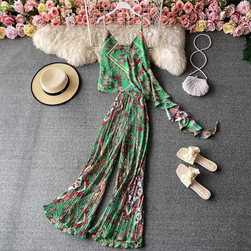 Women's Tracksuits Women Cotton Silk Two Piece Sets Summer Floral Printed V Neck Sexy Shirts And Pants Outfits Woman Beach Suits Clothing, Beige
Women's Tracksuits Women Cotton Silk Two Piece Sets Summer Floral Printed V Neck Sexy Shirts And Pants Outfits Woman Beach Suits Clothing, Beige