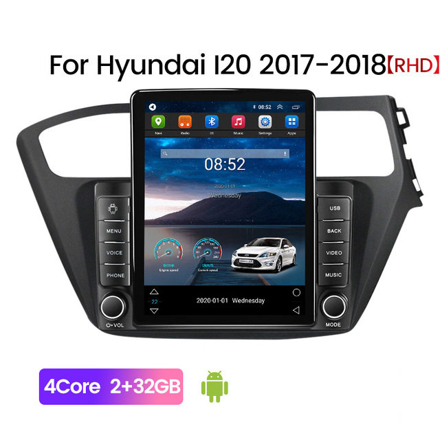 9 inch Android GPS Car Video Stereo for 2014-2017 Hyundai i20 RHD with AUX Bluetooth support MirrorLink Rearview camera OBD II
9 inch Android GPS Car Video Stereo for 2014-2017 Hyundai i20 RHD with AUX Bluetooth support MirrorLink Rearview camera OBD II